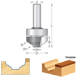 Classical Plunge Router Bits w- Upper Ball Bearing Style b